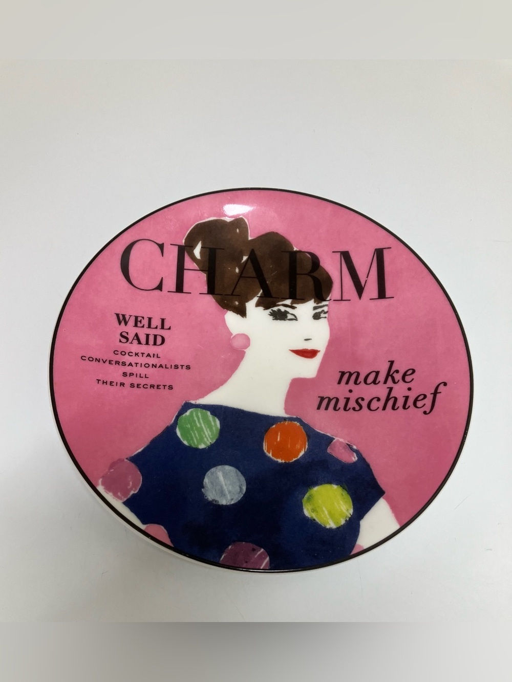 Kate Spade ♠️ Lenox Charm well said 🩷💚💙 coffee mug and plate - Picture 6 of 7